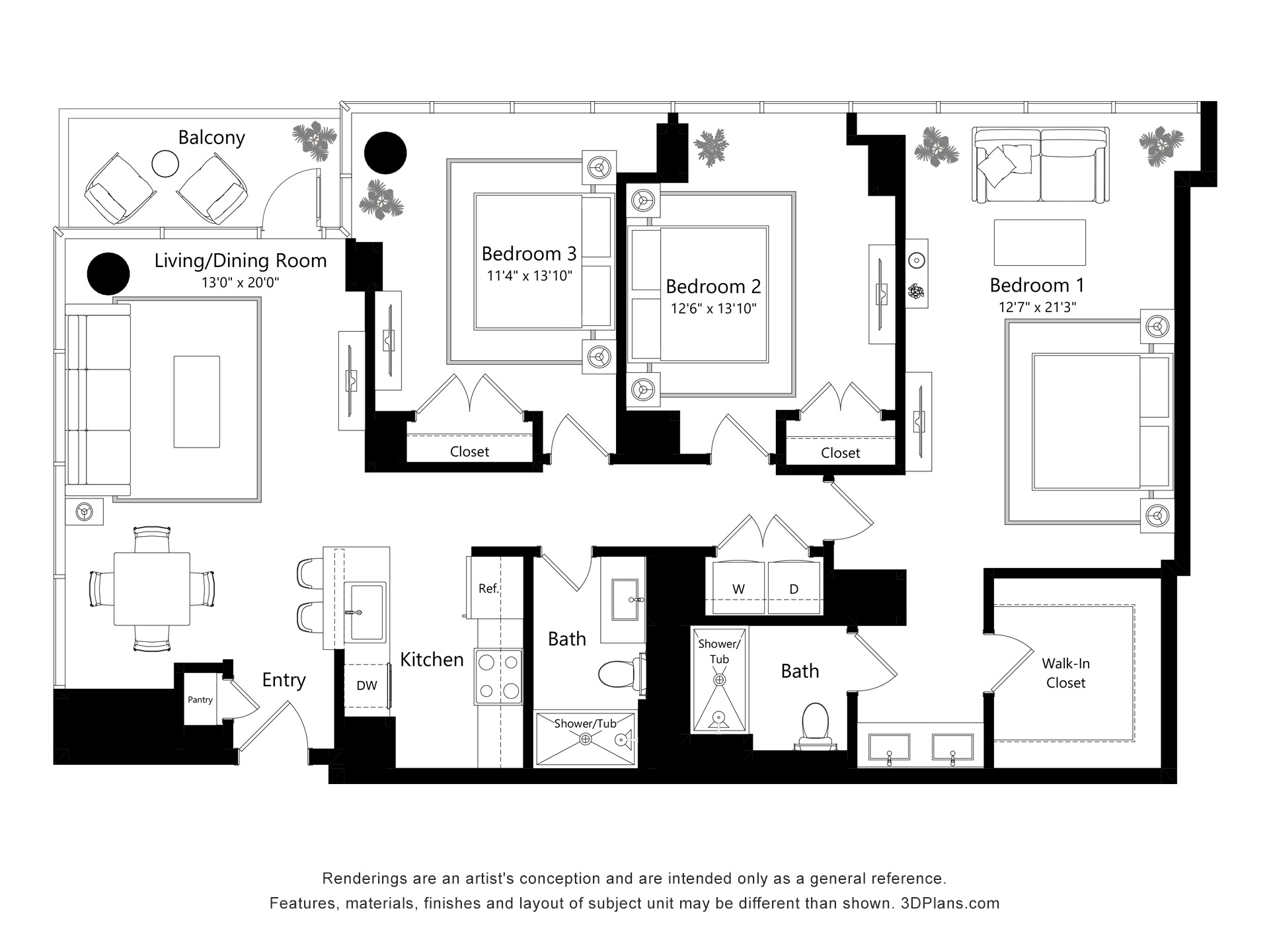 3 Bedroom Unit 09